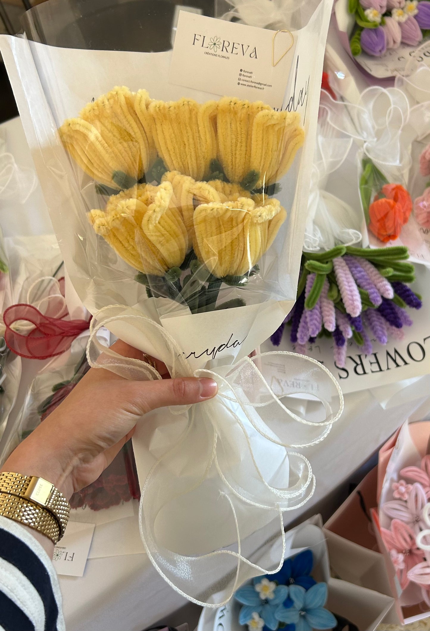 Bouquet de six Roses