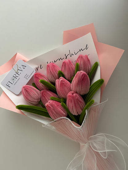 Tulipes en rose dégradé